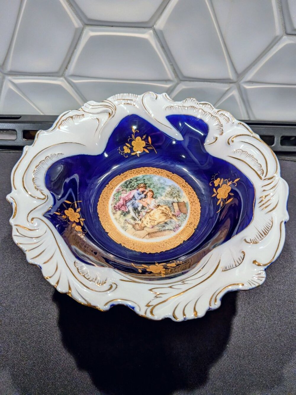 1794 Thun M.Z 24 CT gold rare vintage collectible item, Czechoslovakia porcelain